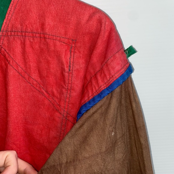 Vintage 70s/80s bright hippie bohemian Bali Baggus crazy jacket unisex one size - Picture 13 of 16